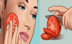 Frottez tomate sur le visage et attendez une minute. L'effet est incroyable 