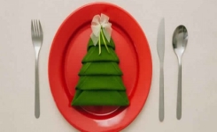Une excellente idée pour décorer votre table pour Noël