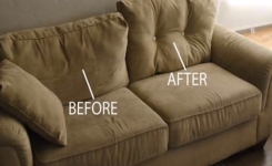 Astuce pour redonner vie à votre vieux canapé en seulement 15 minutes !