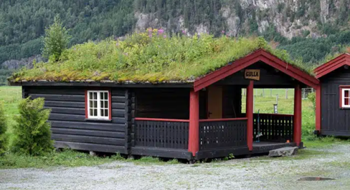 maisons en Norvège ont-elles de l’herbe sur le toit