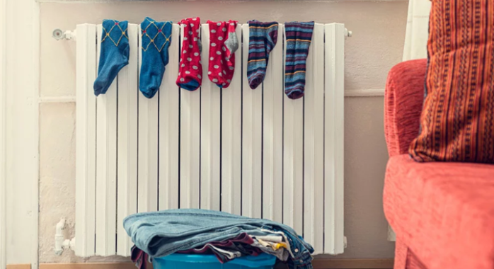 Pourquoi ne pas mettre du linge sur un radiateur ?