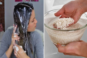 lisser les cheveux naturellement avec du riz